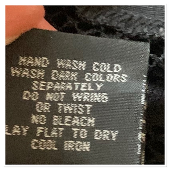 Tripp NYC Black Skull Lace Hooded Sweatshirt Top Zip Front Sheer Black Size 2X - Picture 14 of 14